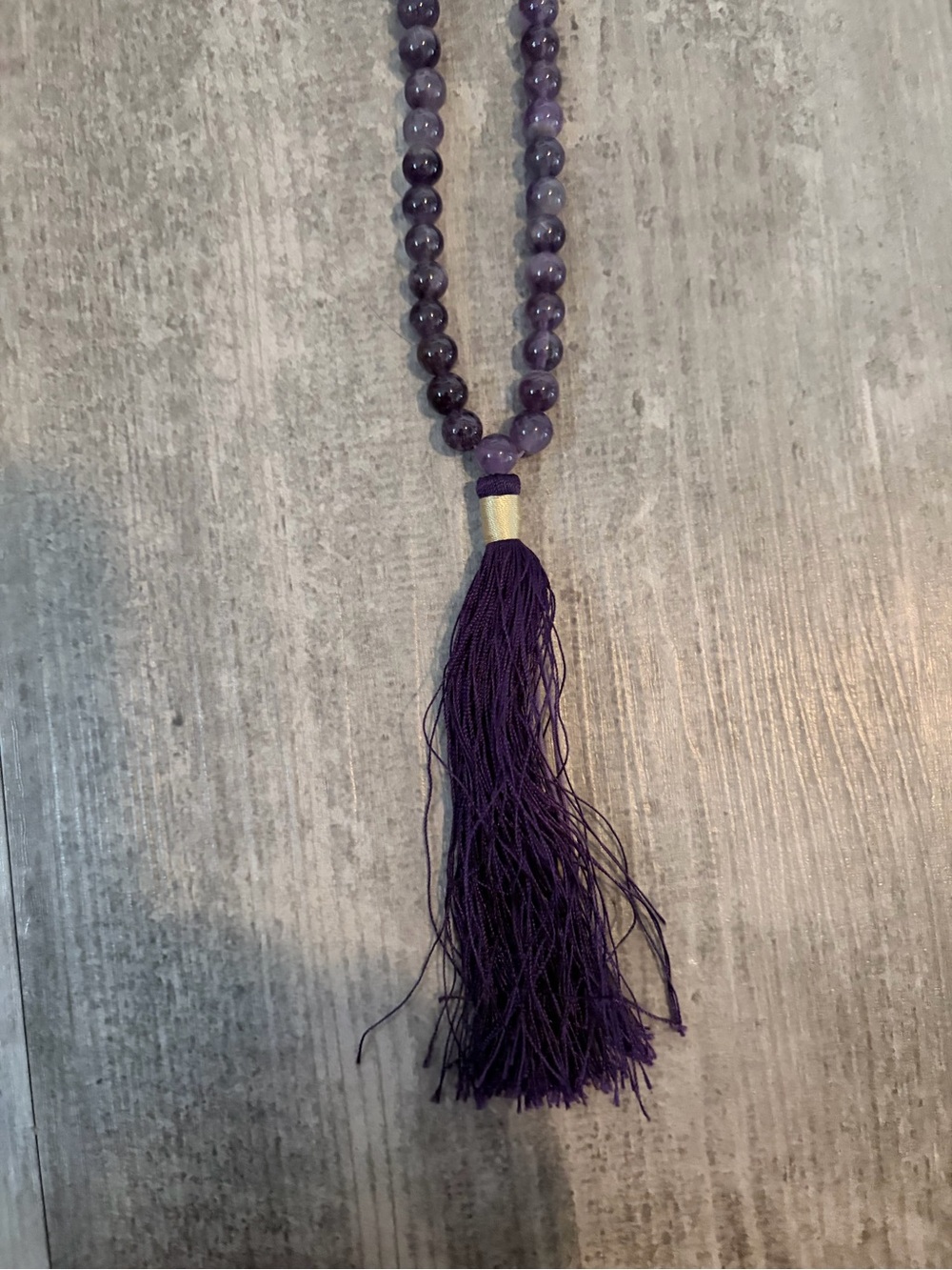 genuine amethyst mala - Picture 2 of 3
